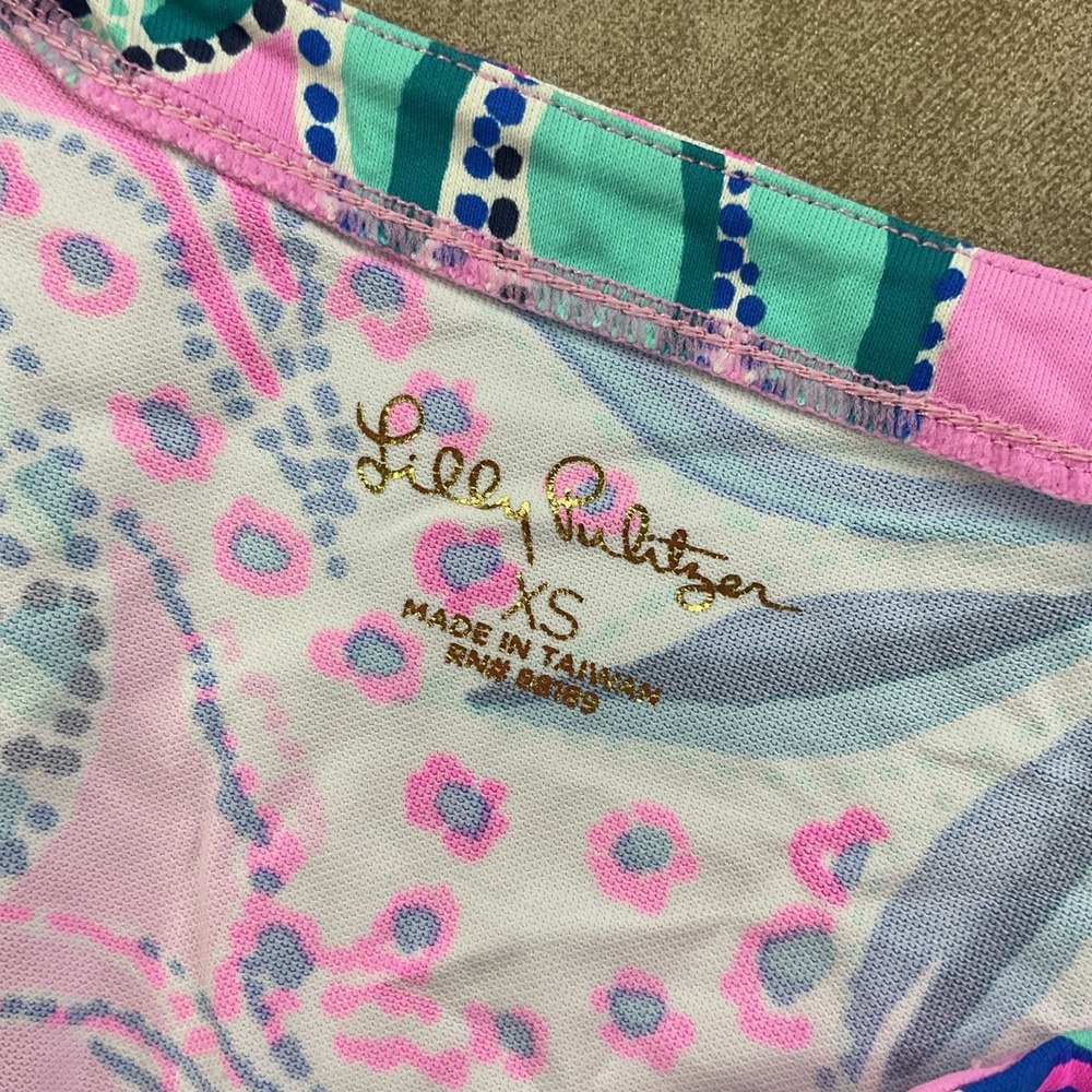 Lilly‎ Pulitzer Nadine UPF 50+ Dress Womens XS Pink Floral Shift Resort Vacation - Picture 2 of 10